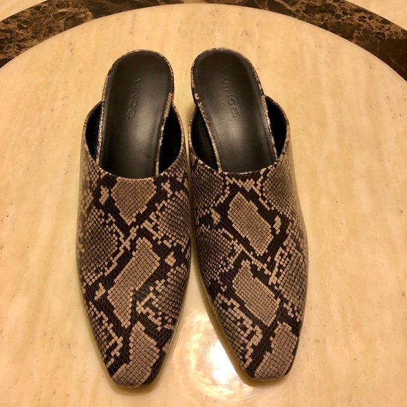 Auth New Vince Baxley Wedge Mule Size - 7.5/8 - Picture 2 of 8